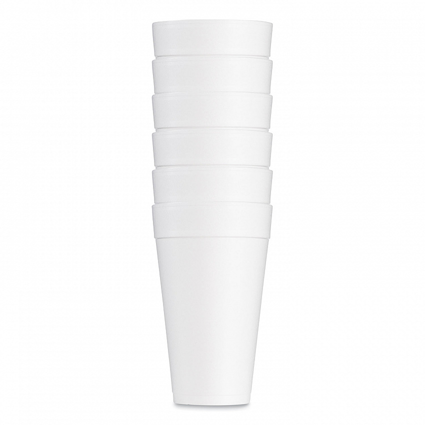 Foam Drink Cups, 32 oz., White, 25/Bag, 20 Bags/Carton (32TJ32)