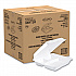 Foam Hinged Lid Containers, 3 Compartments, 9.25 x 9.5 x 3, White, 100/Sleeve, 2 Sleeves/Carton (95HT3R)