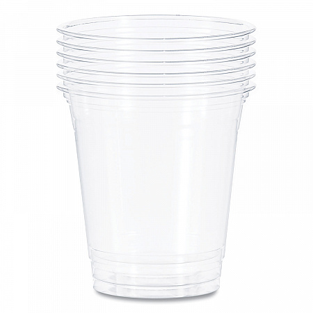 Ultra Clear PET Cups, Practical Fill, 12 oz to 14 oz, Plastic, 50/Bag, 20 Bags/Carton (TP12CT)