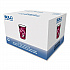 Paper Hot Drink Cups in Bistro Design, 8 oz, Maroon, 500/Carton (OF8BI0041)