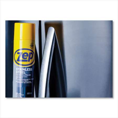 Zep Commercial Stainless Steel Polish, 14 oz Aerosol Spray, 12/Carton (ZUSSTL14CT)