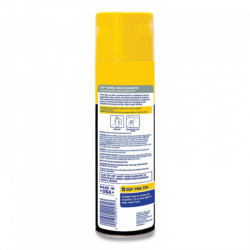 Smoke Odor Eliminator, Fresh, 16 oz, 12/Carton (ZUSOE16CT)