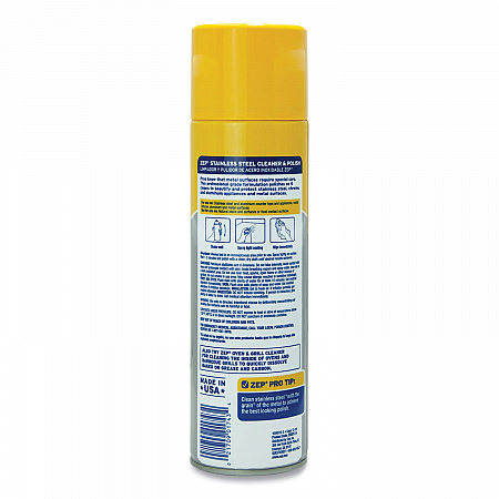 Stainless Steel Polish, 14 oz Aerosol Spray, 12/Carton (ZUSSTL14CT)