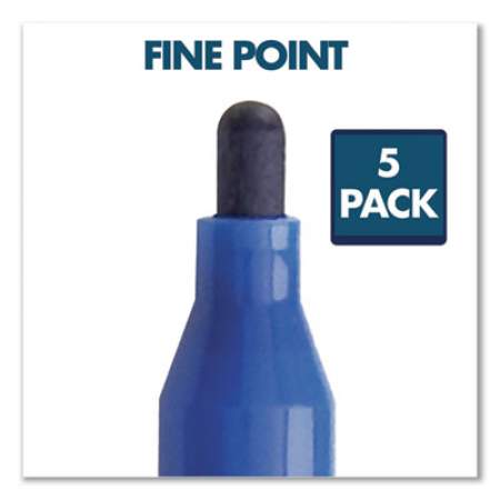 Quartet EnduraGlide Dry Erase Marker Kit with Cleaner and Eraser, Broad Chisel Tip, Assorted Colors, 5/Pack (5001M5SK)