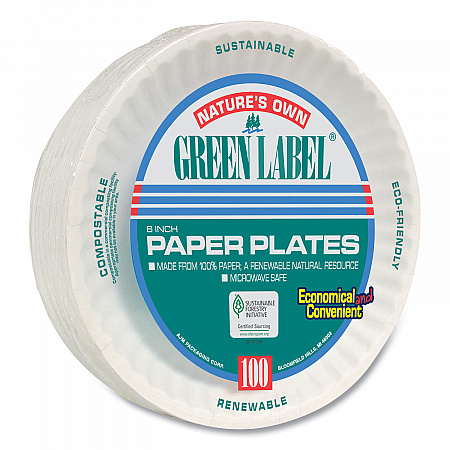 White Paper Plates, 6