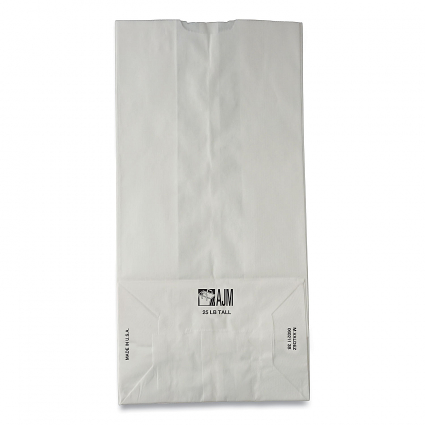Grocery Paper Bags, 2# Size, 30# Basis Weight, 4.13" x 2.63" x 7.88", White, 500/Bundle (GW2500)