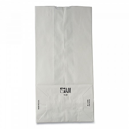 Grocery Paper Bags, 6# Size, 35# Basis Weight, 5.88