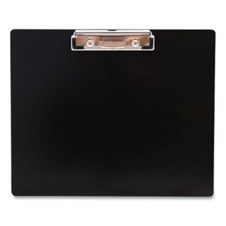 Saunders Recycled Aluminum Landscape Clipboard, 0.5" Clip Capacity, Holds 11 x 8.5 Sheets, Black (21522)