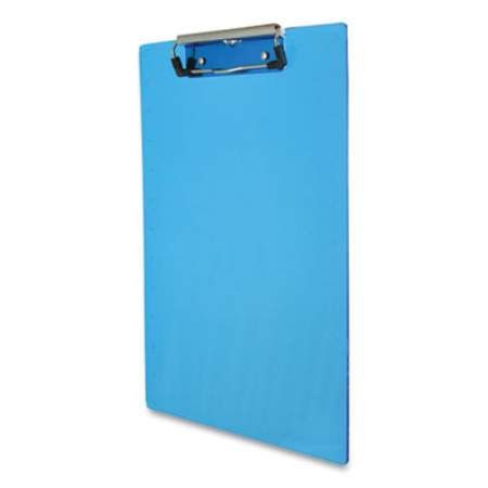 Saunders Acrylic Clipboard, 0.5" Capacity, Holds 8.5 , Transparent Blue (21567)