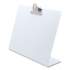 Saunders Free Standing Clipboard, Landscape, 1" Clip Capacity, 11 x 8.5 Sheets, White (22528)