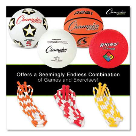 Champion Sports Physical Education Kit with 7 Balls, 14 Jump Ropes, Assorted Colors (UPGSET2)