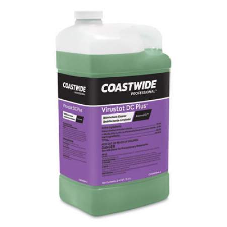 Coastwide Professional Virustat DC Plus Disinfectant-Cleaner Concentrate for ExpressMix Systems, Lemon Scent, 3.25 L Bottle, 2/Carton (24321403)