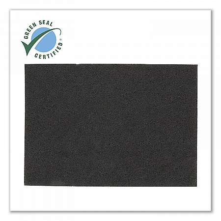 Low-Speed Stripper Floor Pad 7200, 20 x 14, Black, 10/Carton (72002014)