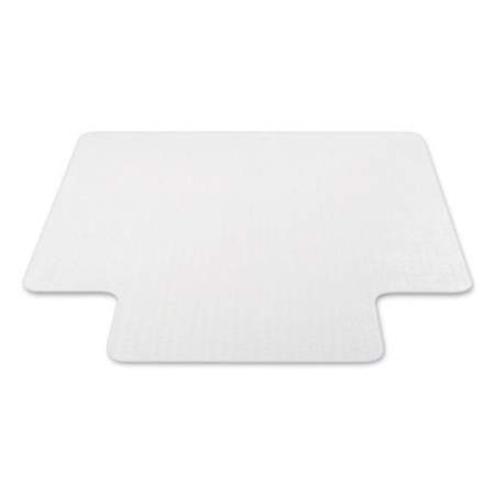 deflecto Antimicrobial Chair Mat, Medium Pile Carpet, 48 x 36, Lipped, Clear (CM14112AM)