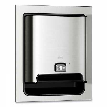 Image Design Matic Hand Towel Roll Dispenser with Intuition Sensor, In-Wall Recessed, 17.64 x 7.87 x 20.55, Stainless Steel (461223)