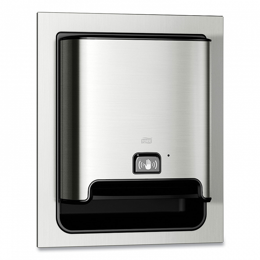 Image Design Matic Hand Towel Roll Dispenser with Intuition Sensor, In-Wall Recessed, 17.64 x 7.87 x 20.55, Stainless Steel (461223)