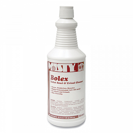 Bolex 23 Percent Hydrochloric Acid Bowl Cleaner, Wintergreen Scent, 32 oz Bottle, 12/Carton (1038799)