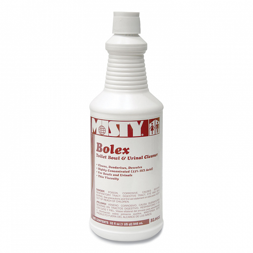 Bolex 23 Percent Hydrochloric Acid Bowl Cleaner, Wintergreen Scent, 32 oz Bottle, 12/Carton (1038799)