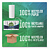 100% Recycled Paper Kitchen Towel Rolls, 2-Ply, 11 x 5.4, 156 Sheets/Roll, 8 Rolls/Pack (13739PK)