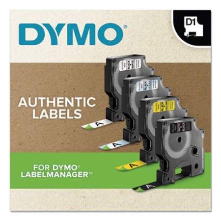 DYMO D1 Durable Labels, 0.5" x 23 ft, White, 6/Pack (2025517)