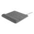 Allsop Powertrack Plush Wireless Charging Mousepad with Wrist Rest, 11.8 x 11.6 x 1.88, Gray (32304)