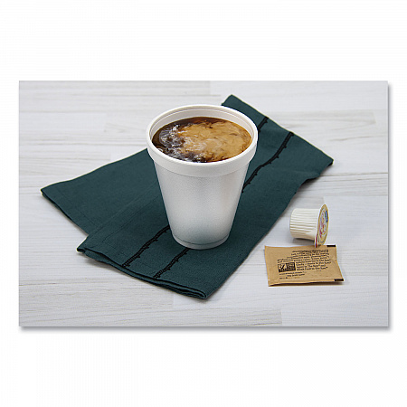 Foam Drink Cups, 12 oz, Squat, White, 1,000/Carton (12J16)