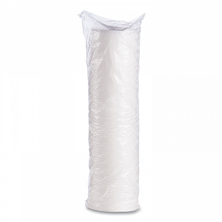 Plastic Lids for Foam Cups, Bowls and Containers, Vented, Fits 6 oz to 14 oz, White, 100/Pack, 10 Packs/Carton (12JL)
