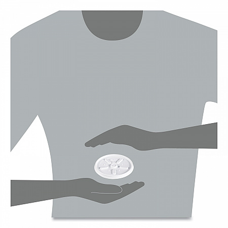 Plastic Lids for Foam Cups, Bowls and Containers, Vented, Fits 6 oz to 14 oz, White, 100/Pack, 10 Packs/Carton (12JL)
