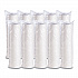 Plastic Lids for Foam Cups, Bowls and Containers, Vented, Fits 6 oz to 14 oz, White, 100/Pack, 10 Packs/Carton (12JL)