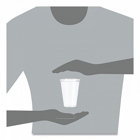 Ultra Clear PET Cups, Tall, 10 oz, Plastic, 50/Bag, 20 Bags/Carton (TP10DCT)