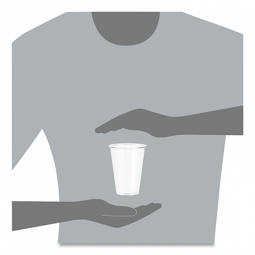 Ultra Clear PET Cups, Tall, 10 oz, Plastic, 50/Bag, 20 Bags/Carton (TP10DCT)