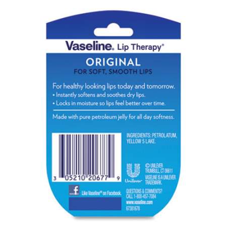 Vaseline Lip Therapy, Original, 0.25 oz (20677EA)