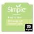 Simple Eye And Skin Care, Eye Make-Up Remover Pads, 30/Pack, 6 Packs/Carton (27222CT)