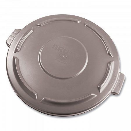 BRUTE Self-Draining Flat Top Lid, for 32 gal Round BRUTE Containers, 22.25