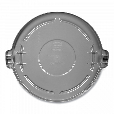 BRUTE Self-Draining Flat Top Lid, for 32 gal Round BRUTE Containers, 22.25