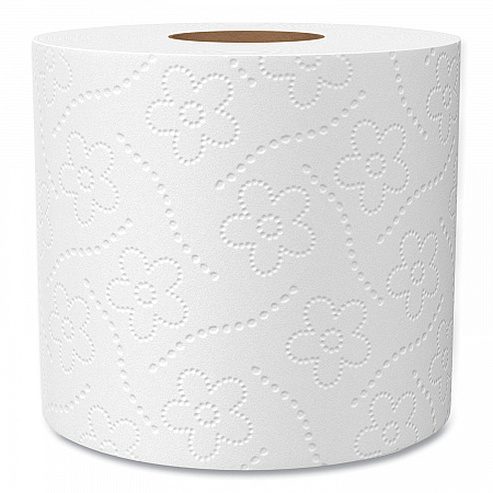 100% Recycled Bathroom Tissue,  Individually Wrapped Rolls, Septic Safe, 2-Ply, White, 500 Sheets/Roll, 60 Rolls/Carton (137038)