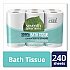 100% Recycled Bathroom Tissue, Septic Safe, 2-Ply, White, 240 Sheets/Roll, 12 Rolls/Pack, 4 Packs/Carton (13733CT)