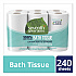 100% Recycled Bathroom Tissue, Septic Safe, 2-Ply, White, 240 Sheets/Roll, 12 Rolls/Pack (13733PK)