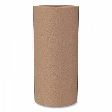 Natural Unbleached 100% Recycled Paper Kitchen Towel Rolls, 2-Ply, Individually Wrapped, 11 x 9, 120/Roll, 30 Rolls/Carton (13720CT)