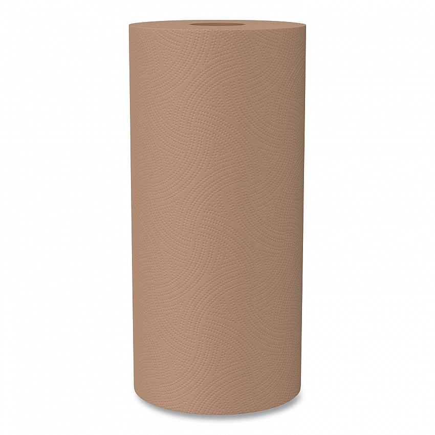 Natural Unbleached 100% Recycled Paper Kitchen Towel Rolls, 2-Ply, Individually Wrapped, 11 x 9, 120/Roll, 30 Rolls/Carton (13720CT)