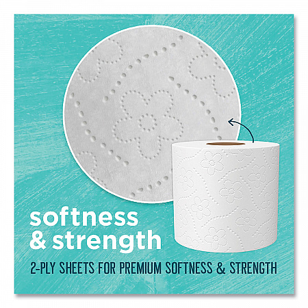 100% Recycled Bathroom Tissue, Septic Safe, 2-Ply, White, 240 Sheets/Roll, 12 Rolls/Pack, 4 Packs/Carton (13733CT)