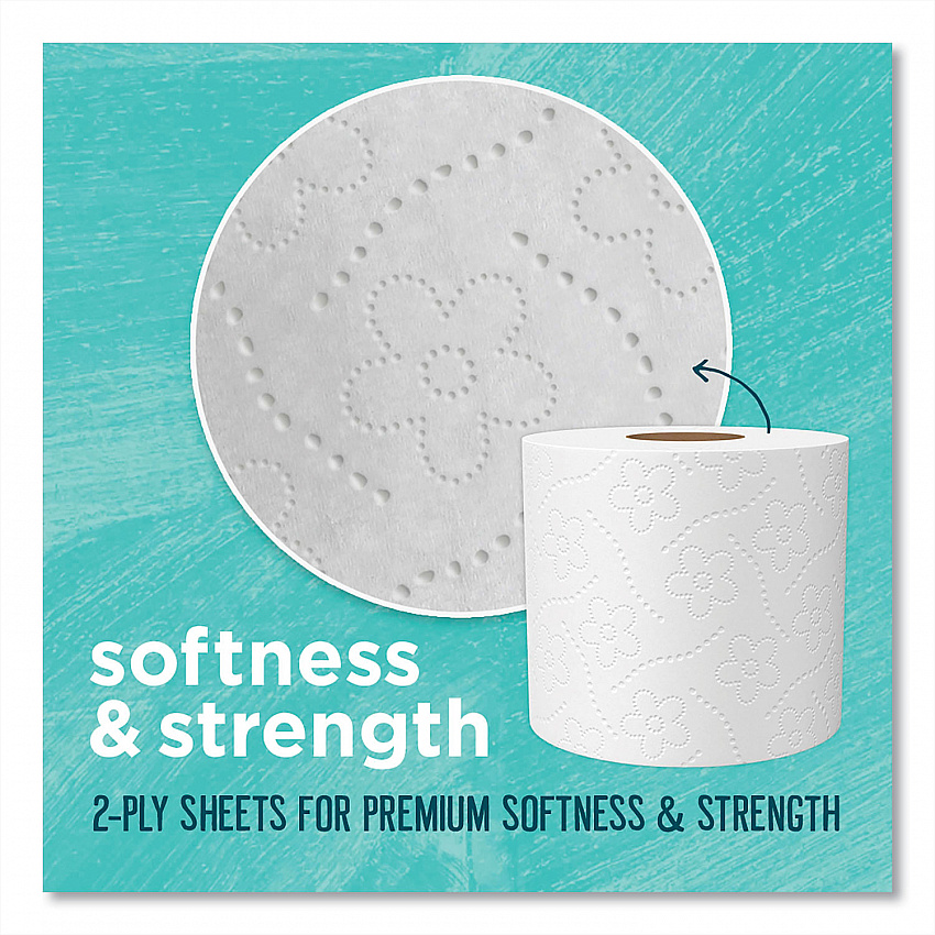 100% Recycled Bathroom Tissue, Septic Safe, 2-Ply, White, 240 Sheets/Roll, 12 Rolls/Pack (13733PK)
