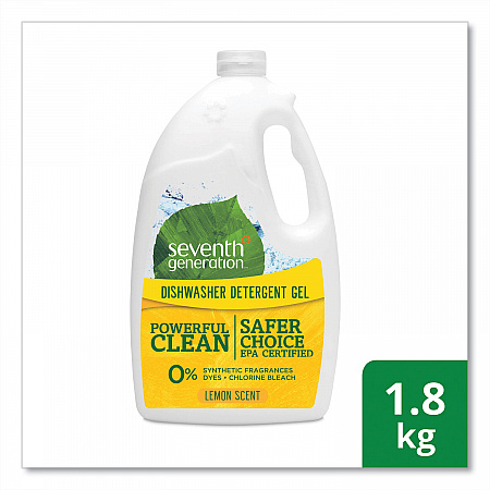 Natural Automatic Dishwasher Gel, Lemon Scent, Jumbo 70 oz Bottle, 6/Carton (22831CT)