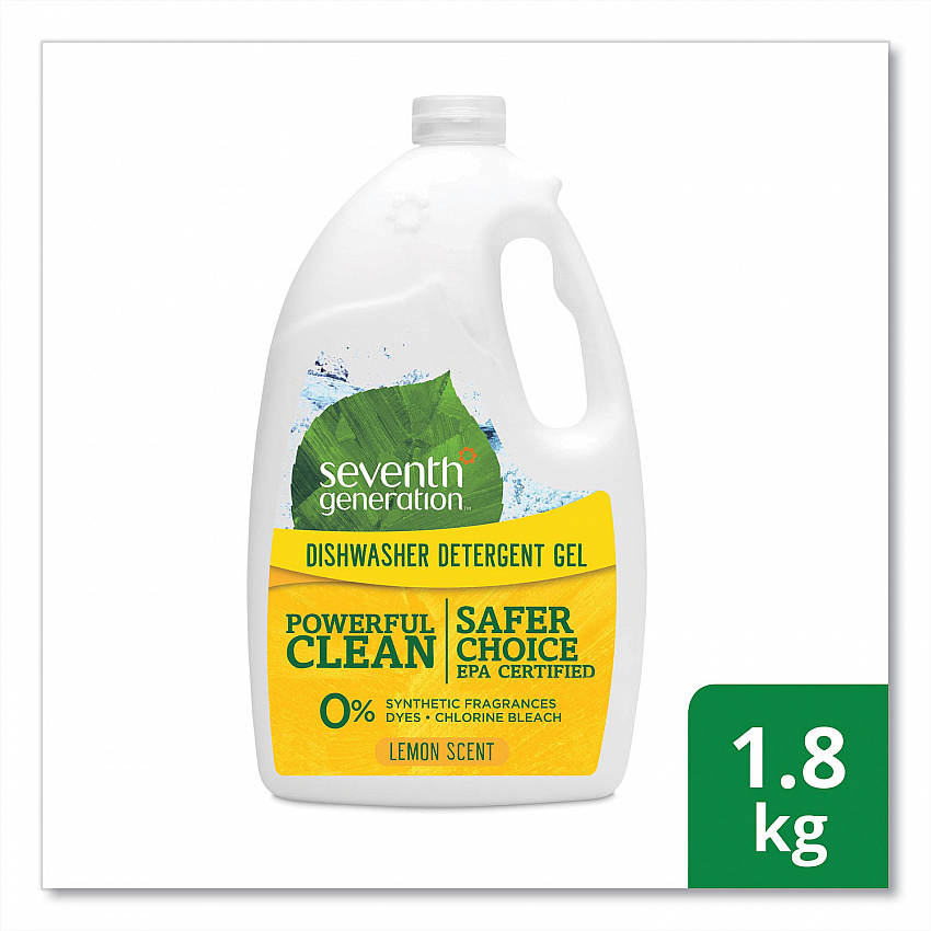 Natural Automatic Dishwasher Gel, Lemon Scent, Jumbo 70 oz Bottle, 6/Carton (22831CT)