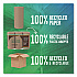 Natural Unbleached 100% Recycled Paper Kitchen Towel Rolls, 2-Ply, Individually Wrapped, 11 x 9, 120/Roll, 30 Rolls/Carton (13720CT)