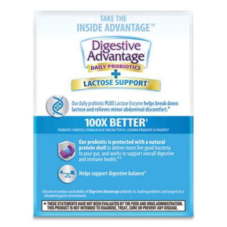 Digestive Advantage Probiotic Lactose Defense Capsule, 32 Count (00101DA)
