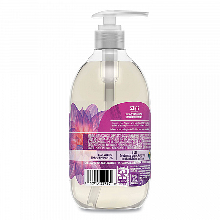 Natural Hand Wash, Lavender Flower and Mint Scent, 12 oz, 8/Carton (22926CT)