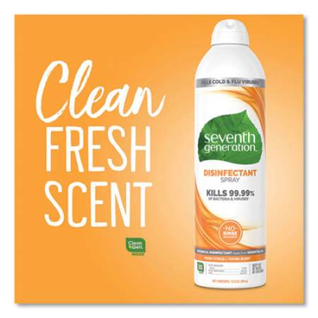 Seventh Generation Disinfectant Sprays, Fresh Citrus/Thyme, 13.9 oz, Spray Bottle (22980EA)
