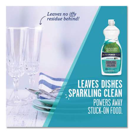 Seventh Generation Natural Dishwashing Liquid, Ultra Power Plus, Fresh Citrus, 22 oz Bottle, 12/CT (22928CT)
