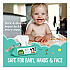 Free and Clear Baby Wipes, Refill, 7 x 7, Unscented, White, 256/Pack (34219)
